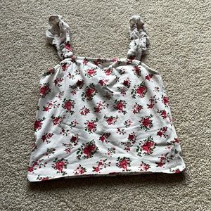 Girls floral crop top